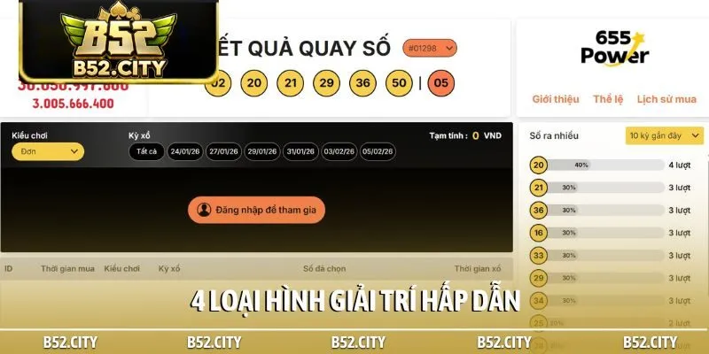 4 loại hình giải trí hấp dẫn