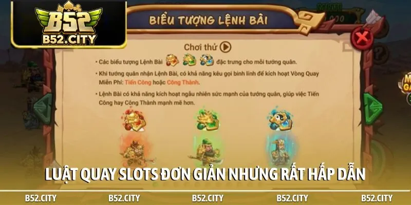 Luật quay slots đơn giản nhưng rất hấp dẫn