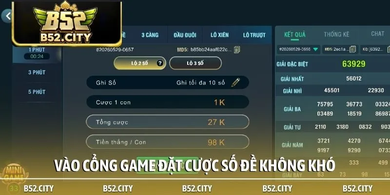 Vào cổng game đặt cược số đề không khó